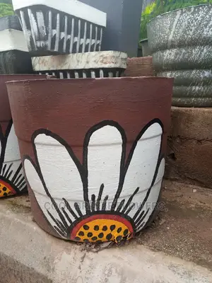 Cement Flower Pot For Out Door Plants