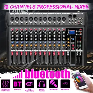 12 Channels Portable Bluetooth DJ Mixer