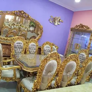 Italian Unique Royal Dining Tables With 8 Chairs
