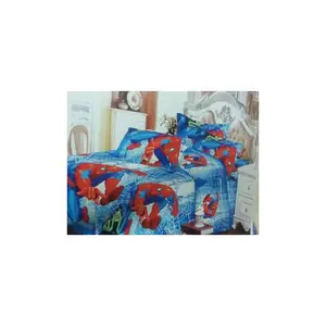 Spiderman Character Duvet, Bedsheet With 4 Pillow Cases
