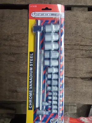 E-Socket Set With 3 T.Bar