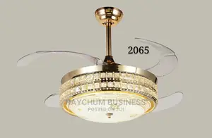 Chandelier Light Fan With Bluetooth for Music