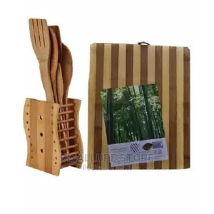 Wooden Chopping Board And Spoon Set