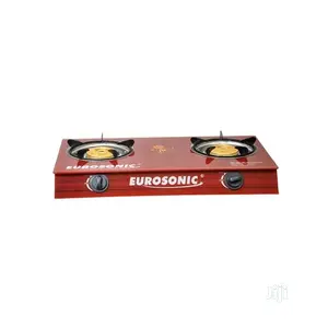 Eurosonic Double Burner Gas Cooker Glass Top