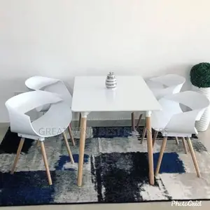Wooden Leg Plastic Dining Table