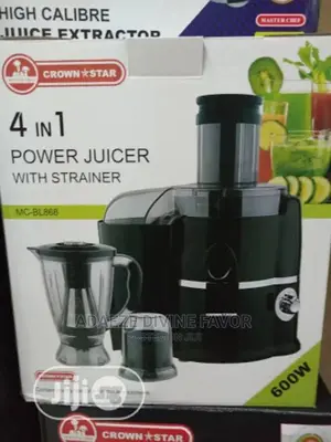 Crown Star Power Juicer With Strainer