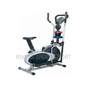 American Fitness Orbitrac/Elliptical Bike With Dumbbells