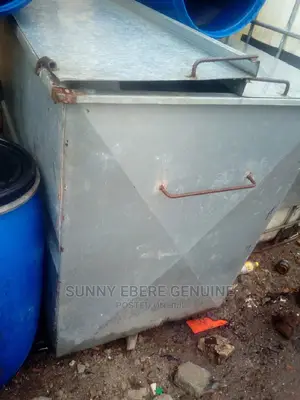 Steel Metal Waste Container Bin 4 Wheels 100% Authentic