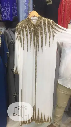 Women Shinny Chiffon Net Abaya