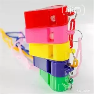 24pcs Plastic Whistle Lanyard School Soccer Sport
