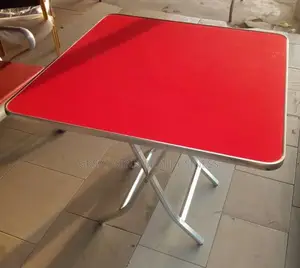 Iron Leg Wooden Top Table