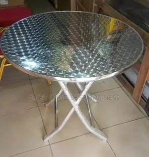 Round Aluminum Table