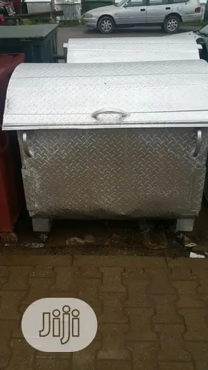 Galvanized Waste Bin For Sale. Free Delivery