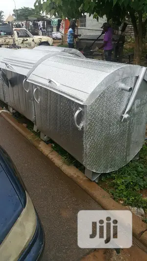 Galvanized Waste Bin. Free Deliverry