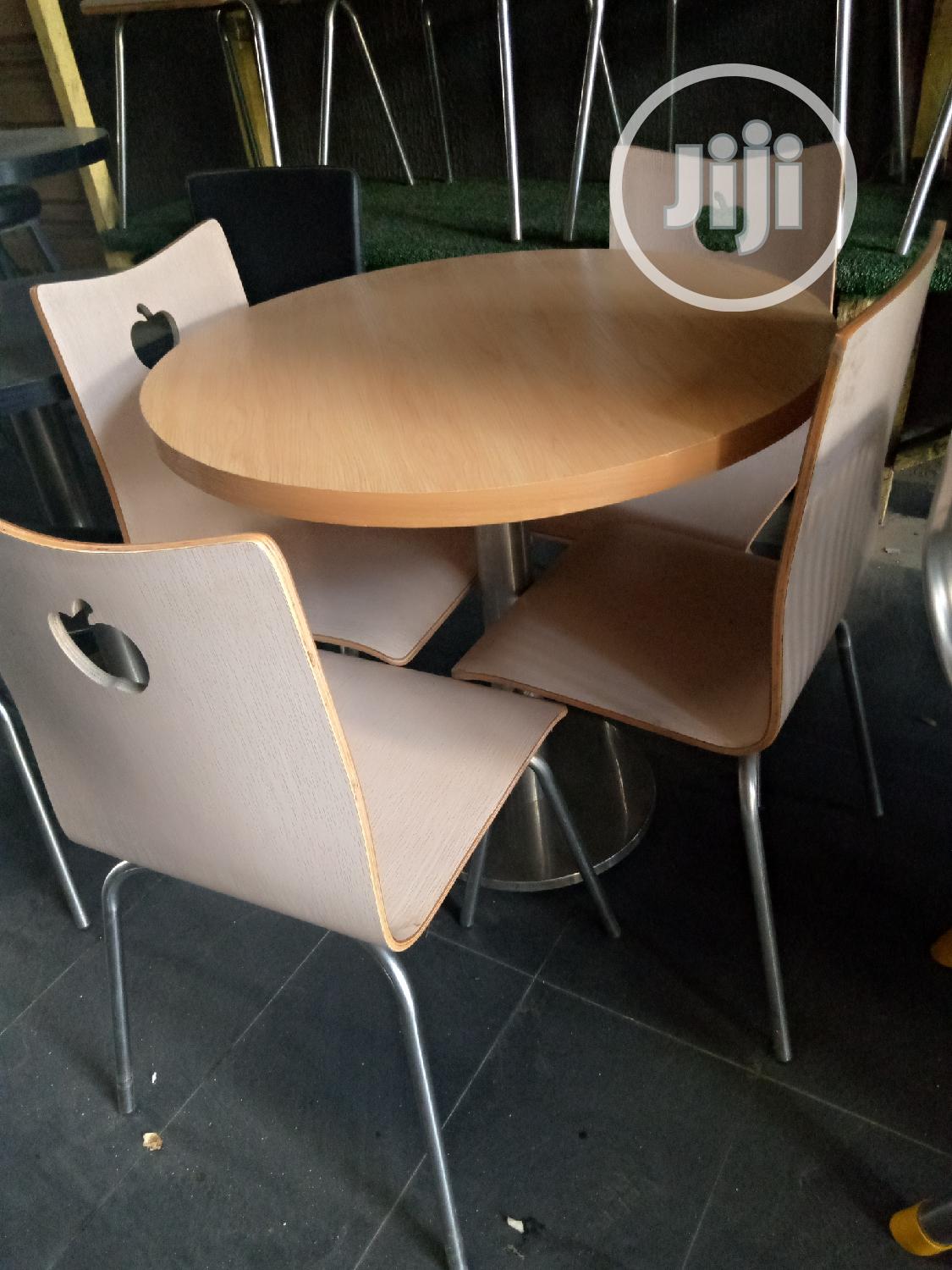 Wooden Top Dining Table With 4 Chairs In Lekki Furniture Digital Interior Jiji Ng