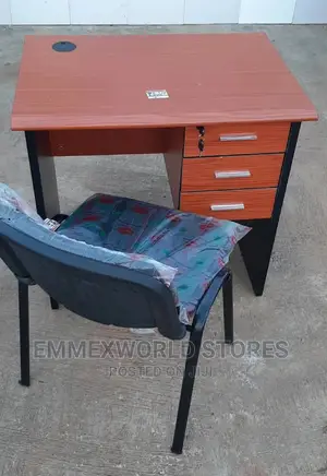 3ft Office Table With Armless Chair
