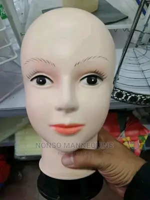 Female Plastic Head Wig/Turban Display Mannequins