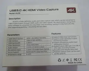 Hdmi Video Capture Card 3.0 4K