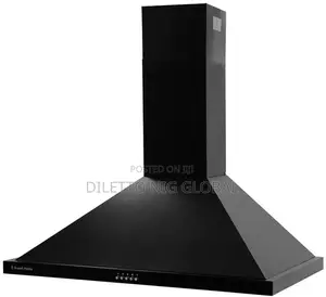 90cm Wide Cooker Hood Extractor Black
