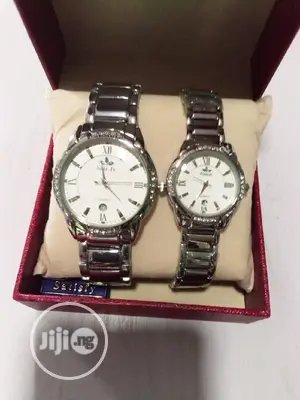 Your Silver Sertify Couple Wrist Watch