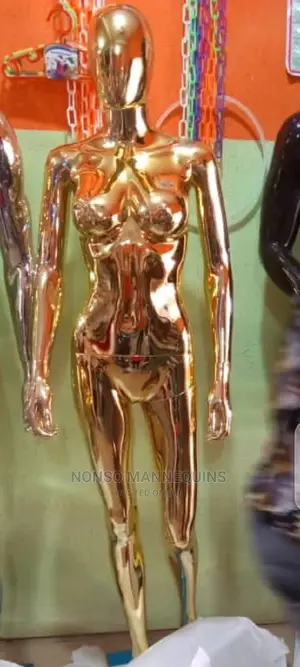 Gold Chrome New Model Female Display Mannequins