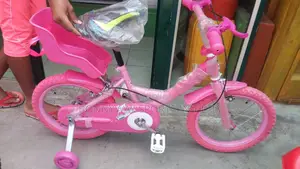 Size 16 Pink Colour Children Riding Bike