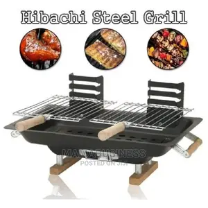 All Steel Hibachi Charcoal BBQ Barbeque Grill