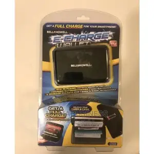 Universal Chef Rfid Blocking E-Charge Wallet With Power Bank