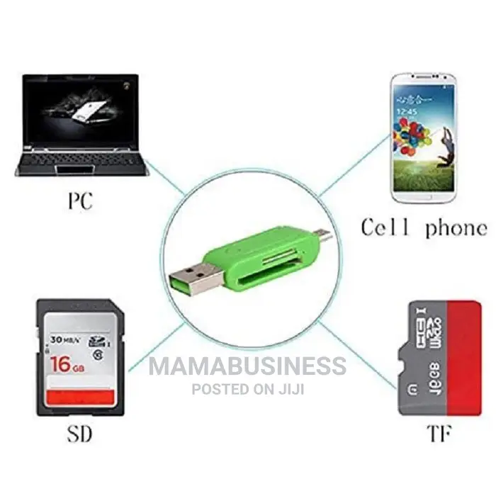 Otg 2 in 1 Micro Usb Tf Sd Otg Card Reader