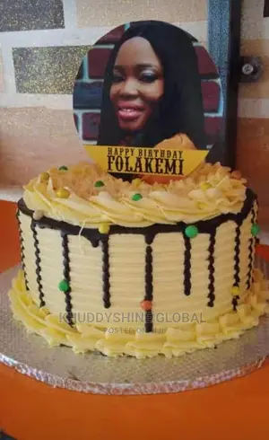 Chocolate Dripping Birthday Cake