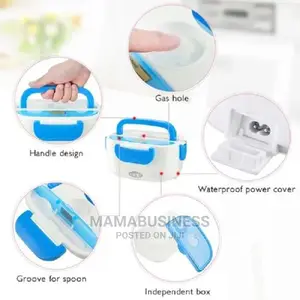 Electric Lunch Box Food Warmer - Blue