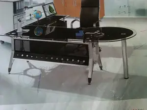 1.6 Meters Glass Office Table
