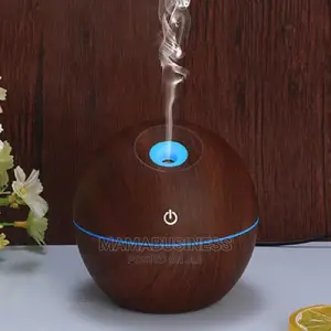 Color Changing LED Ultrasonic Aroma Humidifier - Round