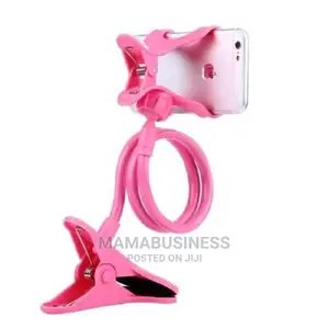 Goose Neck Flexible Mobile Phone Holder Stand - Pink