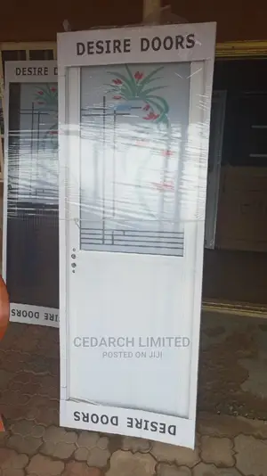 Half Glass Aluminium Toilet Doors