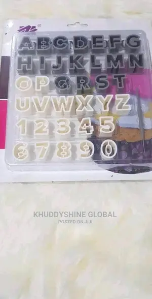 Alphabet and Number Cutter Set Plastic 1