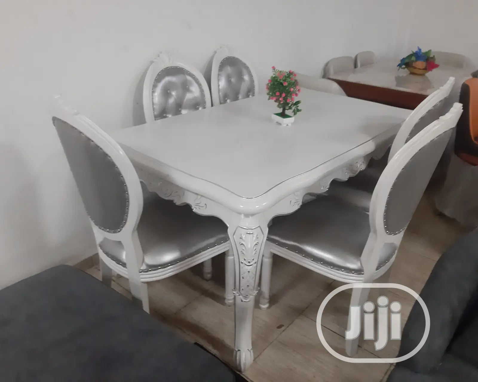 Pure Wooden White Dinning Set