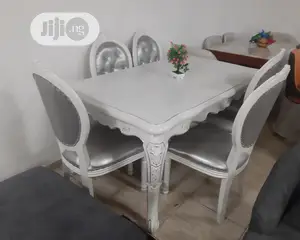 Pure Wooden White Dinning Set