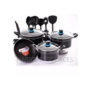 Big Family Size Pots + Frying Pan+Spoons