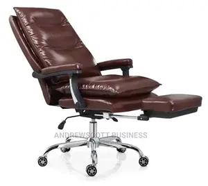 Executive Leather Char With Foot Rest