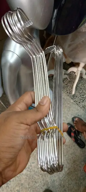 Silver Plain Stainless Hangers For Clothes