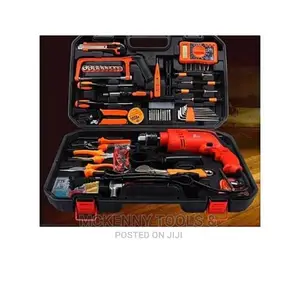 Tools Box Kit Set With Electric Drill Machine