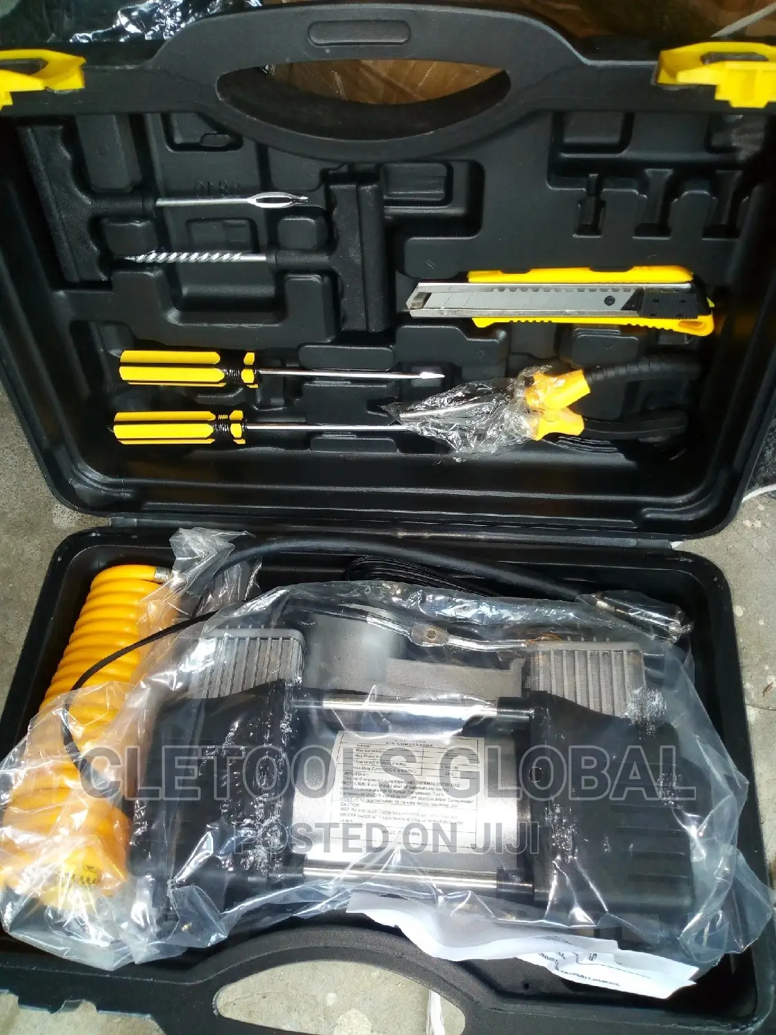 2 Cylinder Air Compressor With Tools