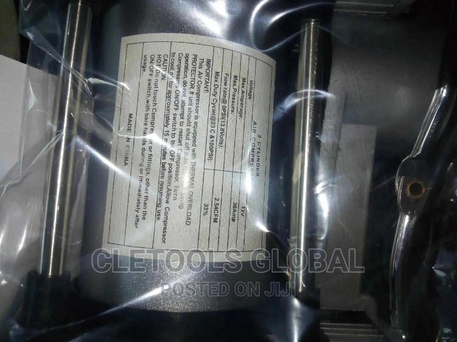2 Cylinder Air Compressor With Tools