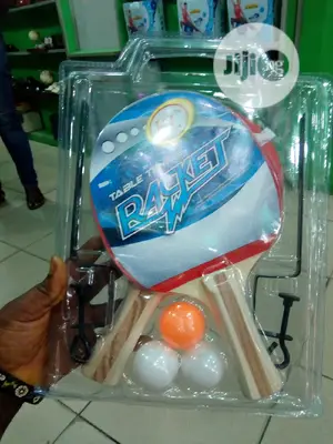 Table Tennis Bat and Ball and Post