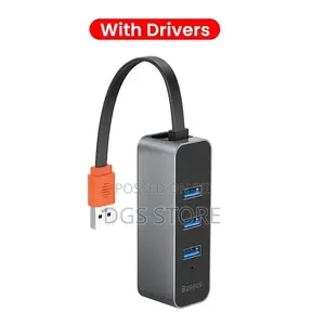 Baseus Steel Cannon Series Adapter USB a to USB 3.0 *RJ45