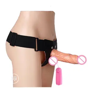 Flesh Color Silicon Strap on Dildo Adult Toy