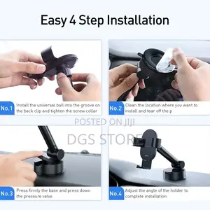 Baseus Simplism Gravity Car Mount Holder With Suction Base