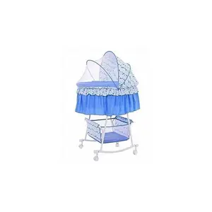 Baby Cot Cradle Bassinet Bed With Wheel And Storage