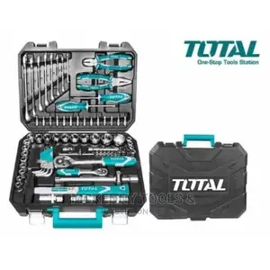 Total Tools Box Socket Set - 77 Pieces